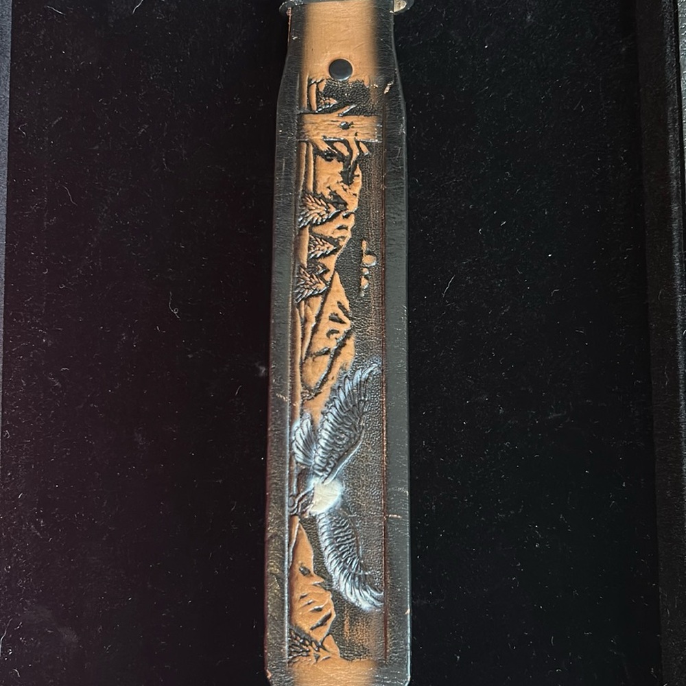 Leather Eagles Western Belt - Picture 3 of 8